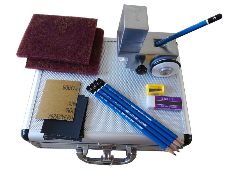 GLTL Pencil Hardness Tester ASTM D3363 with Two Test Load and A Set of Pencils (Aluminum case) - Image 2